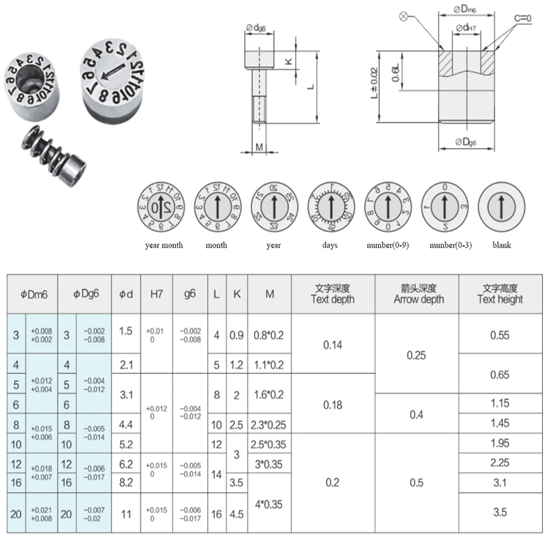 mold date inserts